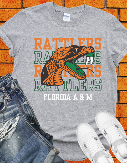 Florida A&M Rattlers T-Shirt – FAMU Inspired Orange & Green Graphic Tee – HBCU Pride Unisex Shirt